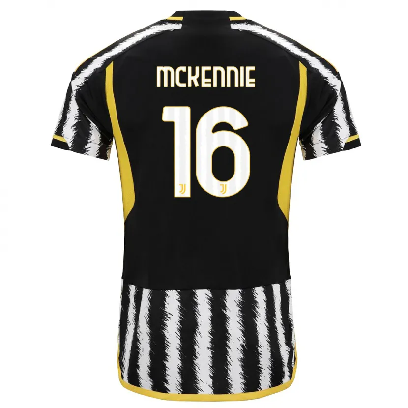 Danxen Niño Camiseta Weston Mckennie #16 Blanco Negro 1ª Equipación 2023/24 La Camisa