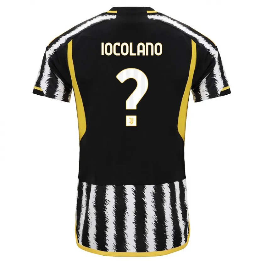 Danxen Niño Camiseta Simone Iocolano #0 Blanco Negro 1ª Equipación 2023/24 La Camisa