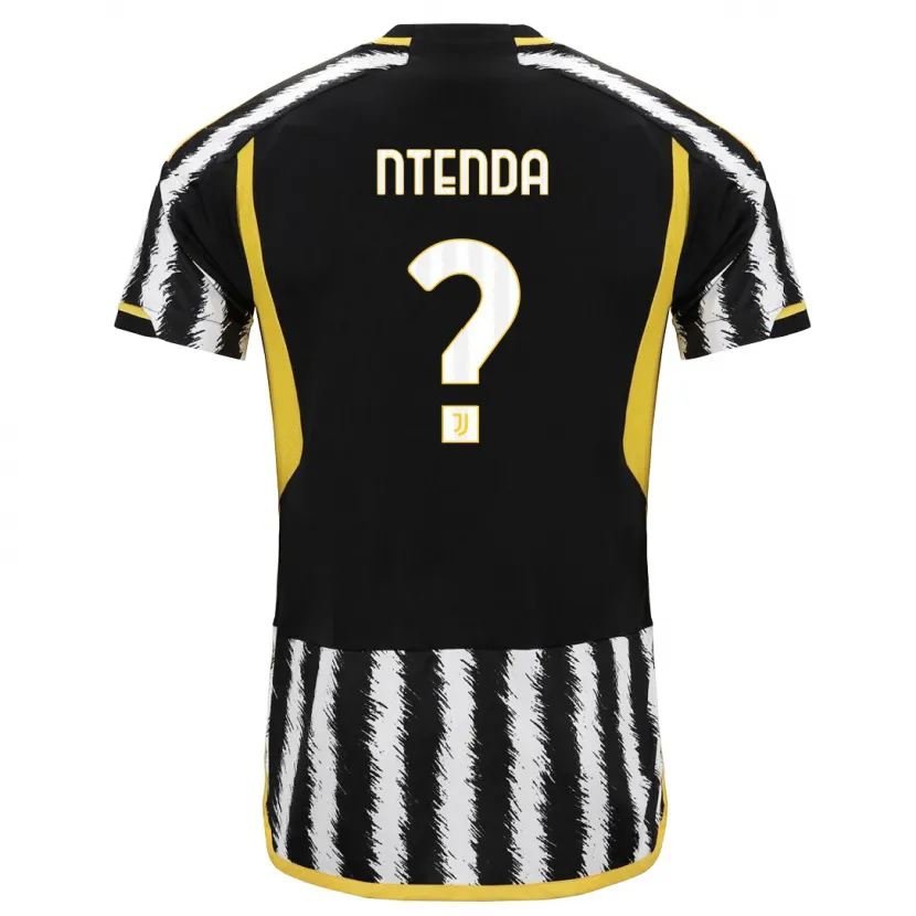 Danxen Niño Camiseta Jean-Claude Ntenda #0 Blanco Negro 1ª Equipación 2023/24 La Camisa