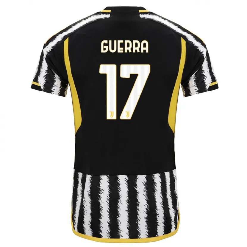 Danxen Niño Camiseta Simone Guerra #17 Blanco Negro 1ª Equipación 2023/24 La Camisa