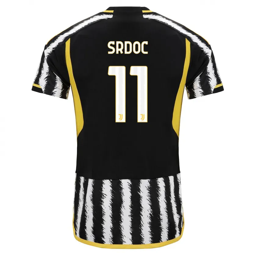 Danxen Niño Camiseta Ivano Srdoc #11 Blanco Negro 1ª Equipación 2023/24 La Camisa