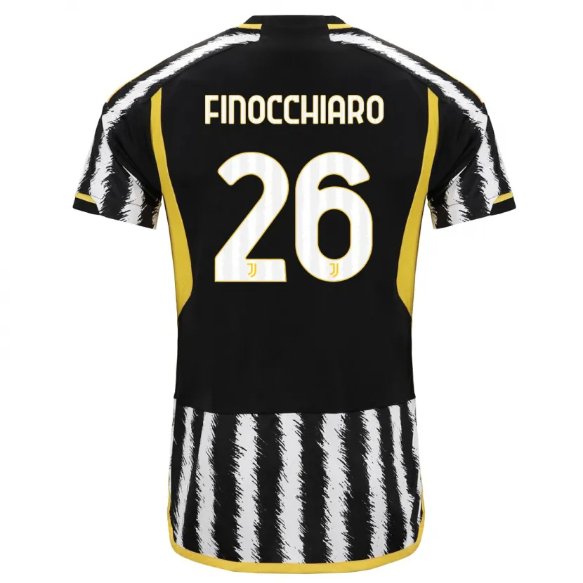 Danxen Niño Camiseta Gabriele Finocchiaro #26 Blanco Negro 1ª Equipación 2023/24 La Camisa