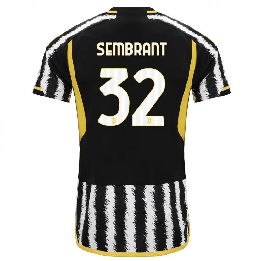 Danxen Niño Camiseta Linda Sembrant #32 Blanco Negro 1ª Equipación 2023/24 La Camisa