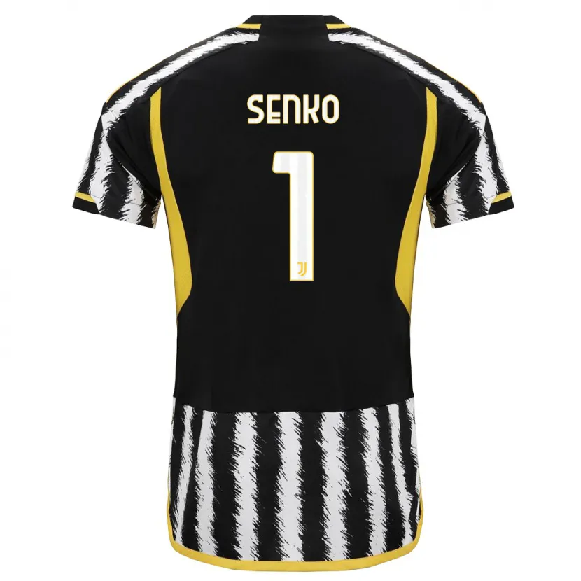 Danxen Niño Camiseta Zsombor Senko #1 Blanco Negro 1ª Equipación 2023/24 La Camisa