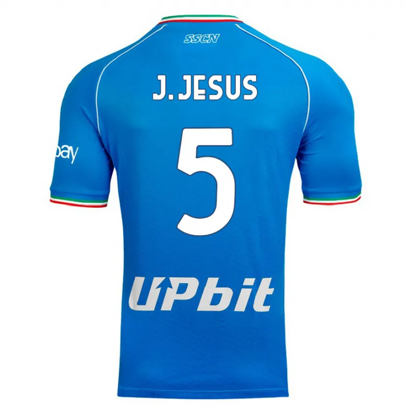 Danxen Niño Camiseta Juan Jesus #5 Cielo Azul 1ª Equipación 2023/24 La Camisa