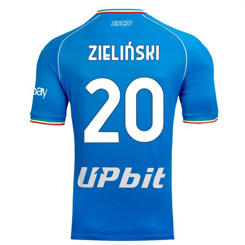 Danxen Niño Camiseta Piotr Zielinski #20 Cielo Azul 1ª Equipación 2023/24 La Camisa