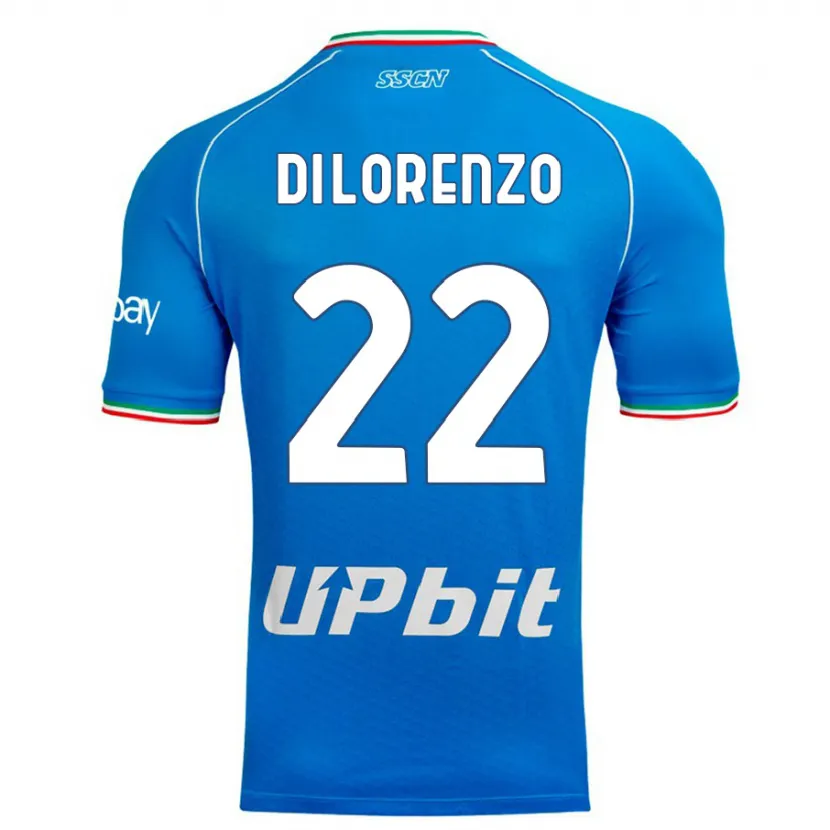 Danxen Niño Camiseta Giovanni Di Lorenzo #22 Cielo Azul 1ª Equipación 2023/24 La Camisa