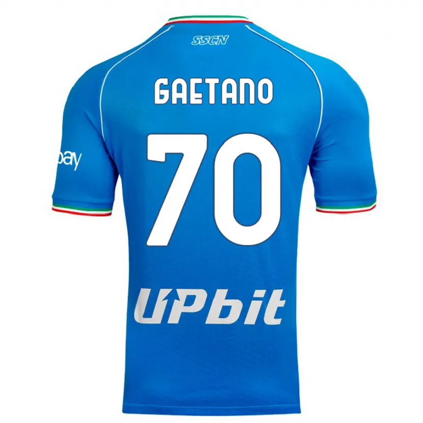 Danxen Niño Camiseta Gianluca Gaetano #70 Cielo Azul 1ª Equipación 2023/24 La Camisa