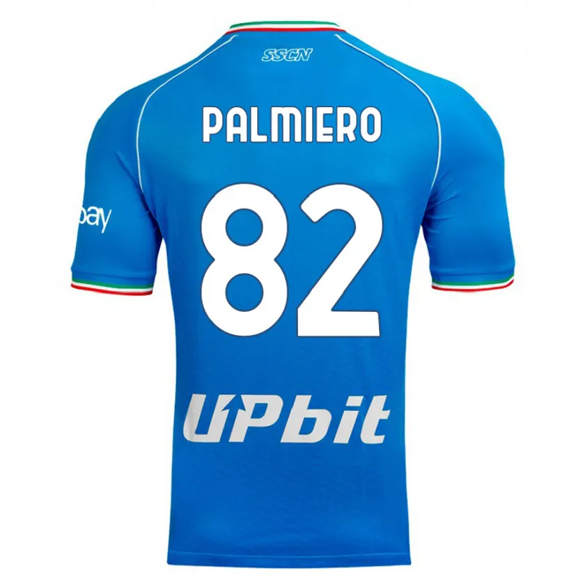 Danxen Niño Camiseta Luca Palmiero #82 Cielo Azul 1ª Equipación 2023/24 La Camisa