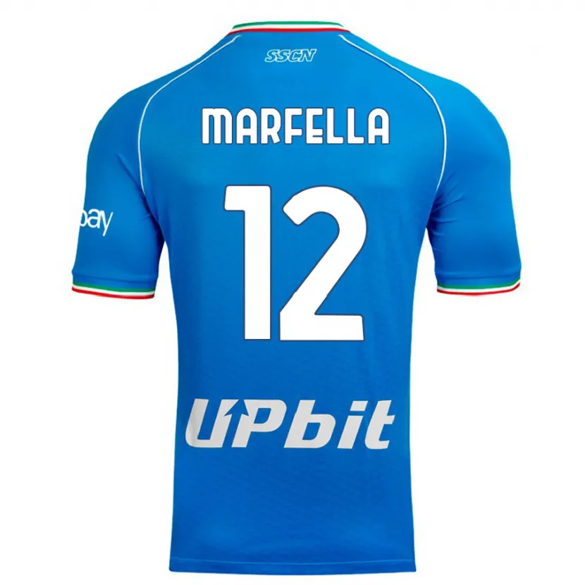 Danxen Niño Camiseta Davide Marfella #12 Cielo Azul 1ª Equipación 2023/24 La Camisa