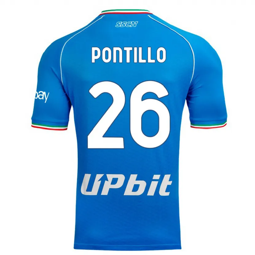 Danxen Niño Camiseta Pasquale Pontillo #26 Cielo Azul 1ª Equipación 2023/24 La Camisa