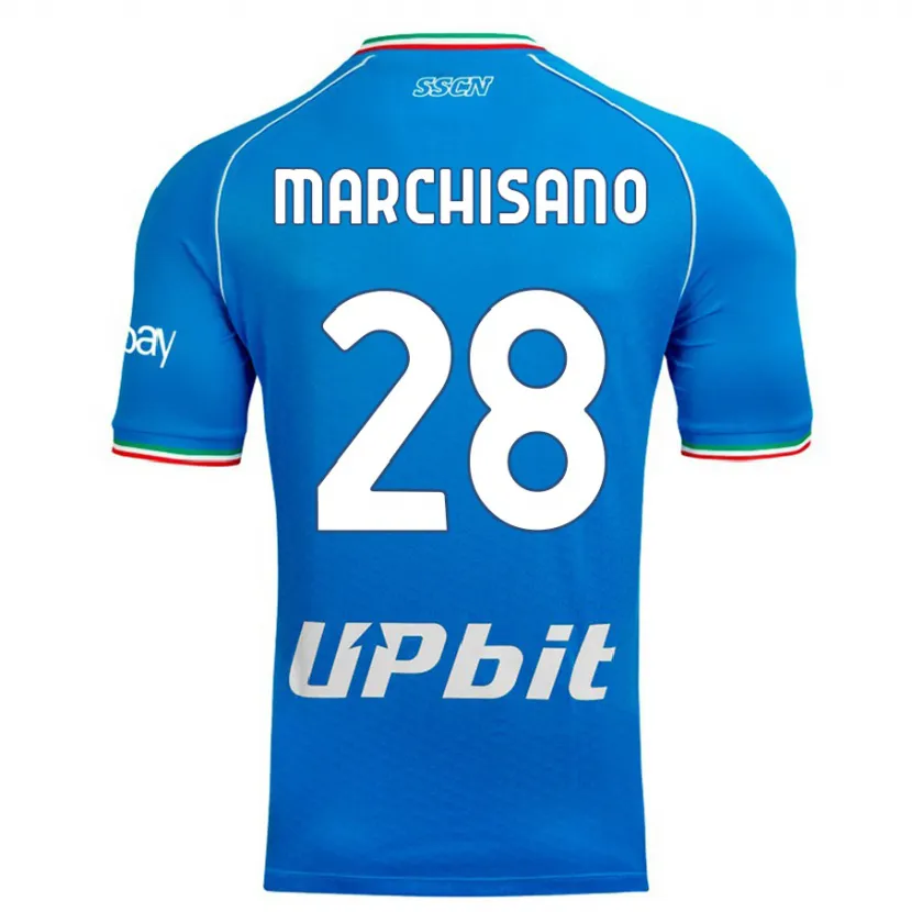 Danxen Niño Camiseta Matteo Marchisano #28 Cielo Azul 1ª Equipación 2023/24 La Camisa