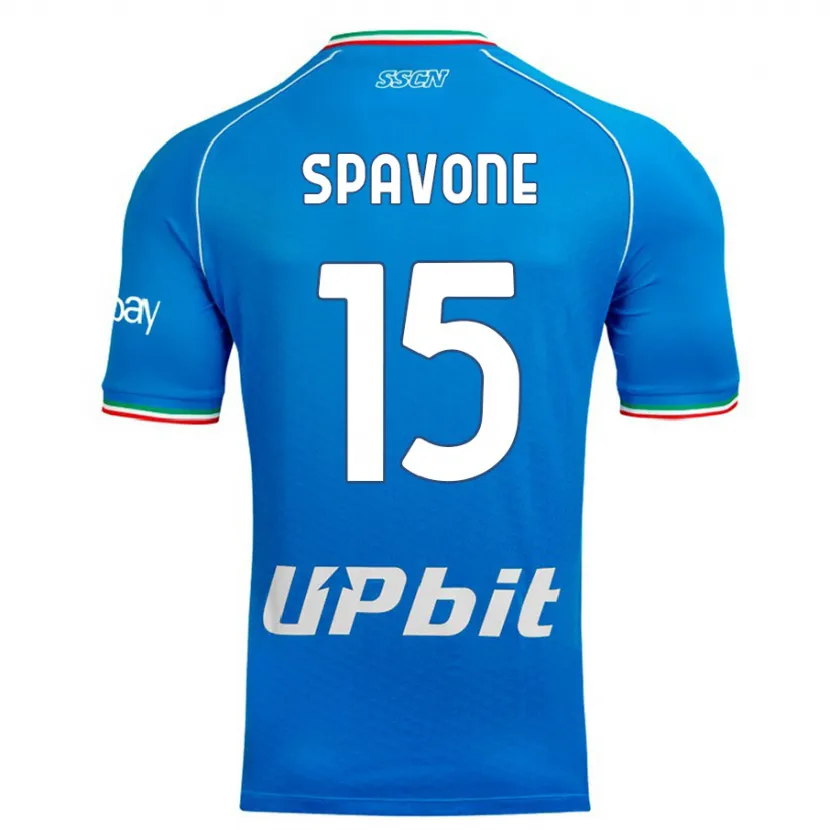 Danxen Niño Camiseta Alessandro Spavone #15 Cielo Azul 1ª Equipación 2023/24 La Camisa