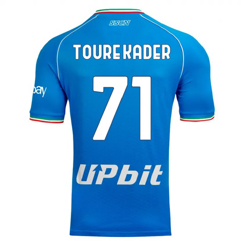 Danxen Niño Camiseta Aziz Toure Kader #71 Cielo Azul 1ª Equipación 2023/24 La Camisa