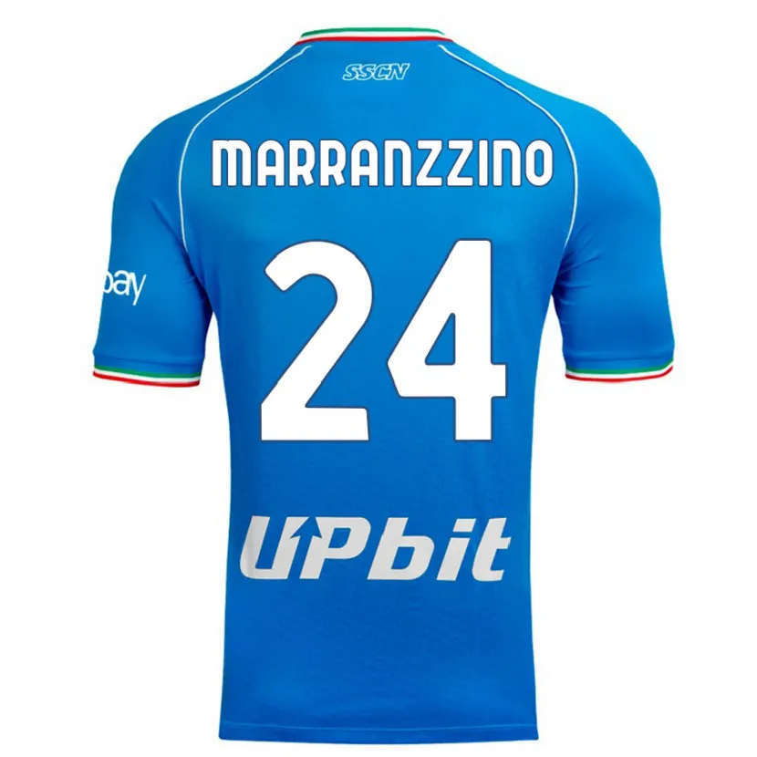 Danxen Niño Camiseta Pasquale Marranzzino #24 Cielo Azul 1ª Equipación 2023/24 La Camisa