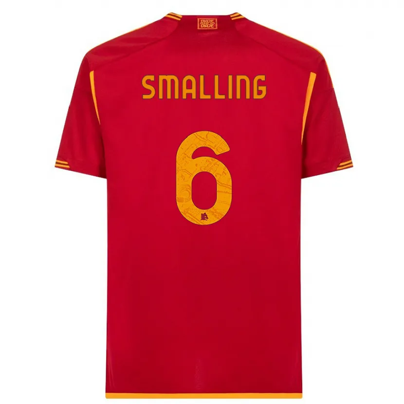 Danxen Niño Camiseta Chris Smalling #6 Rojo 1ª Equipación 2023/24 La Camisa