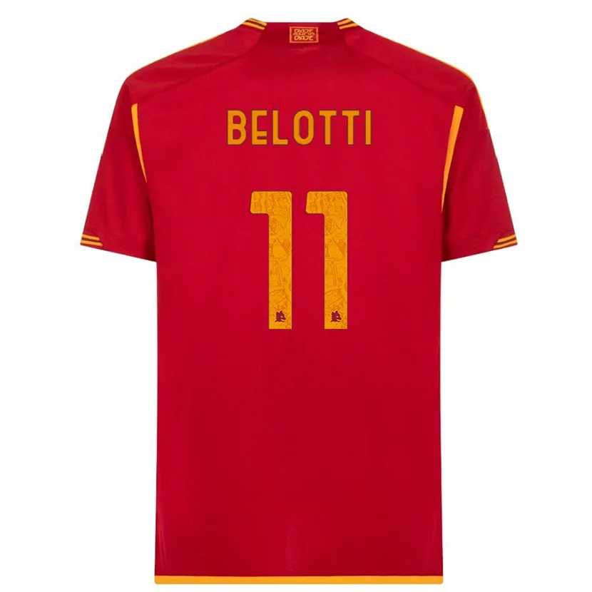 Danxen Niño Camiseta Andrea Belotti #11 Rojo 1ª Equipación 2023/24 La Camisa