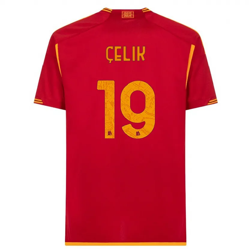 Danxen Niño Camiseta Zeki Celik #19 Rojo 1ª Equipación 2023/24 La Camisa