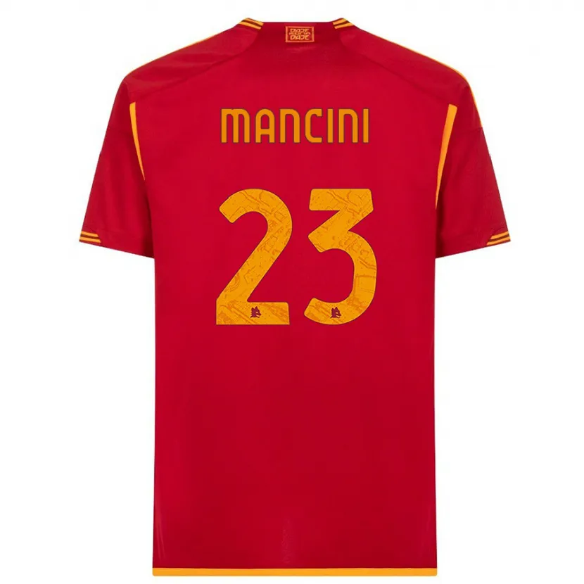 Danxen Niño Camiseta Gianluca Mancini #23 Rojo 1ª Equipación 2023/24 La Camisa