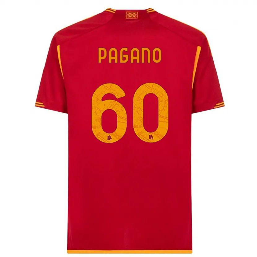 Danxen Niño Camiseta Riccardo Pagano #60 Rojo 1ª Equipación 2023/24 La Camisa