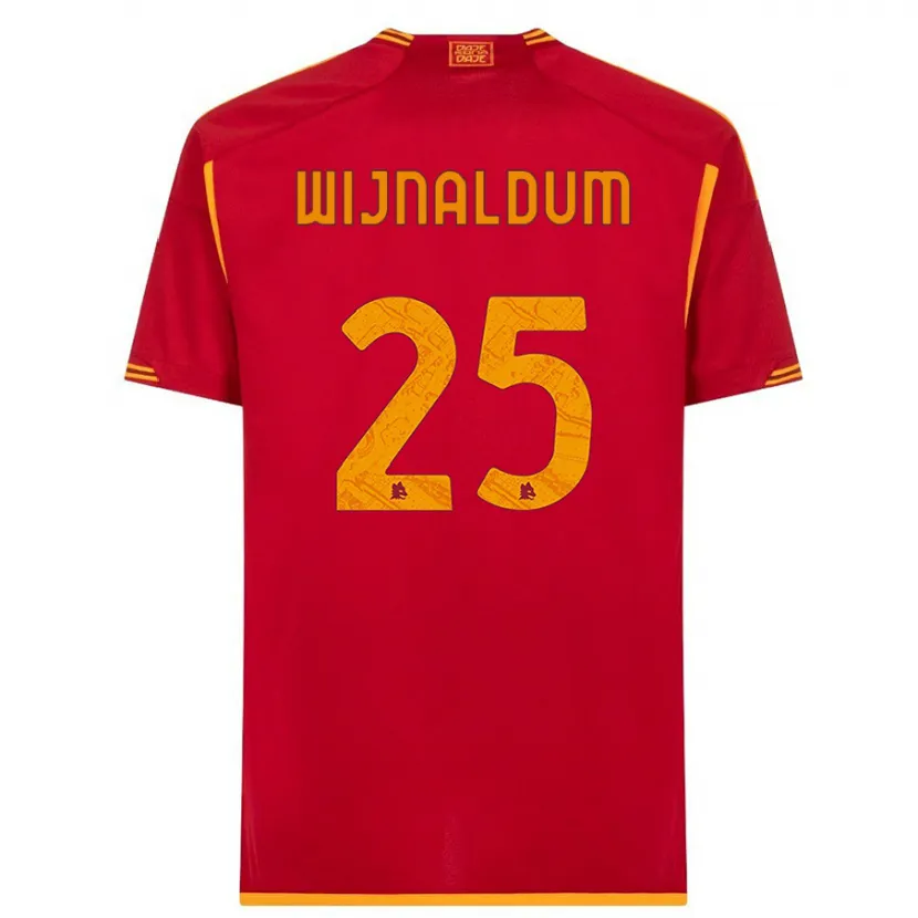 Danxen Niño Camiseta Georginio Wijnaldum #25 Rojo 1ª Equipación 2023/24 La Camisa