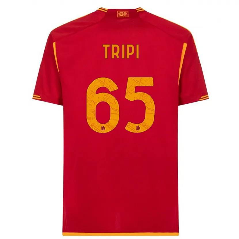 Danxen Niño Camiseta Filippo Tripi #65 Rojo 1ª Equipación 2023/24 La Camisa