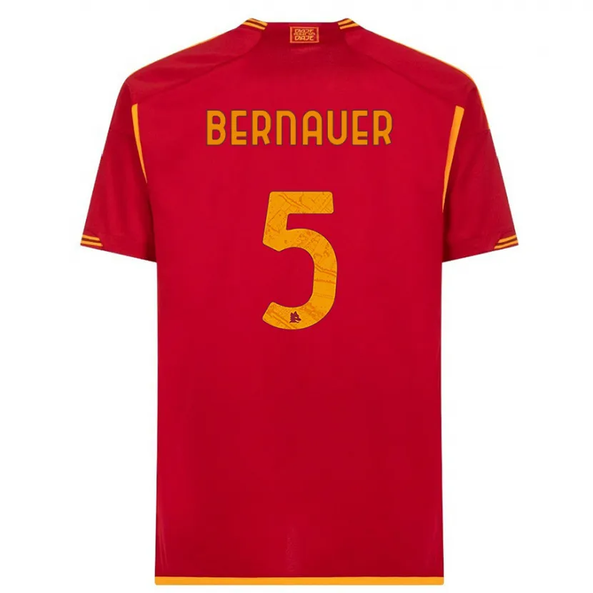 Danxen Niño Camiseta Vanessa Bernauer #5 Rojo 1ª Equipación 2023/24 La Camisa