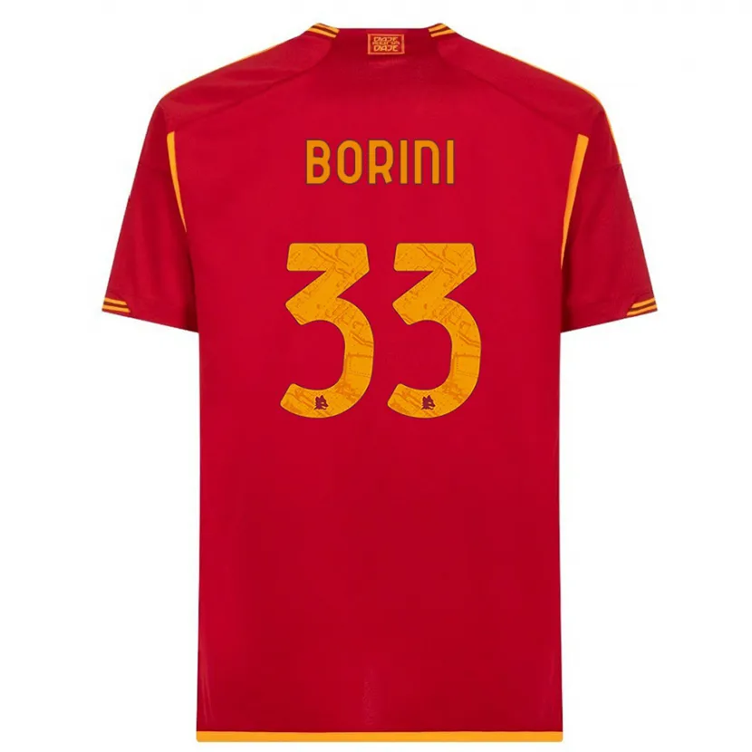 Danxen Niño Camiseta Joyce Borini #33 Rojo 1ª Equipación 2023/24 La Camisa