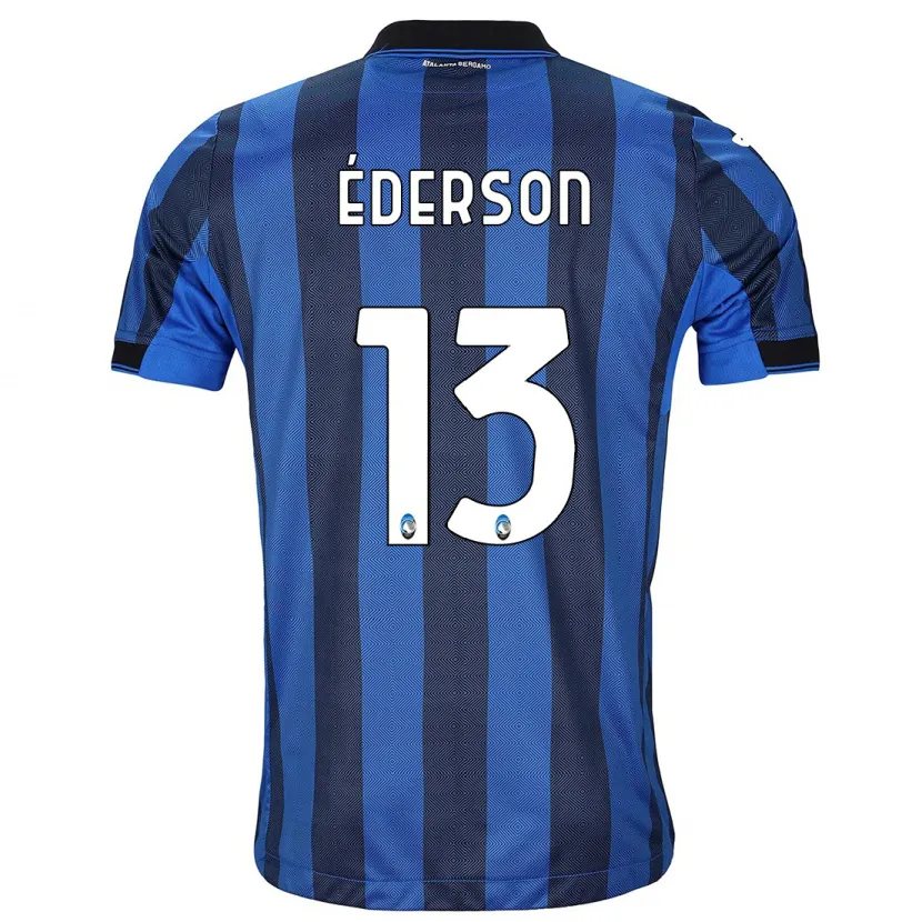 Danxen Niño Camiseta Éderson #13 Azul Negro 1ª Equipación 2023/24 La Camisa