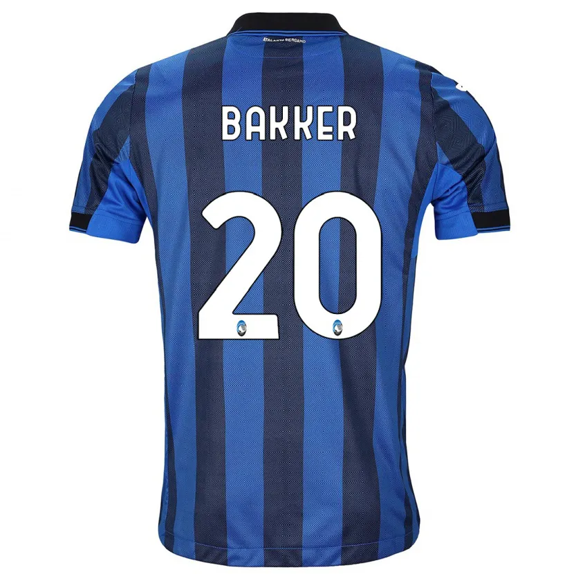 Danxen Niño Camiseta Mitchel Bakker #20 Azul Negro 1ª Equipación 2023/24 La Camisa