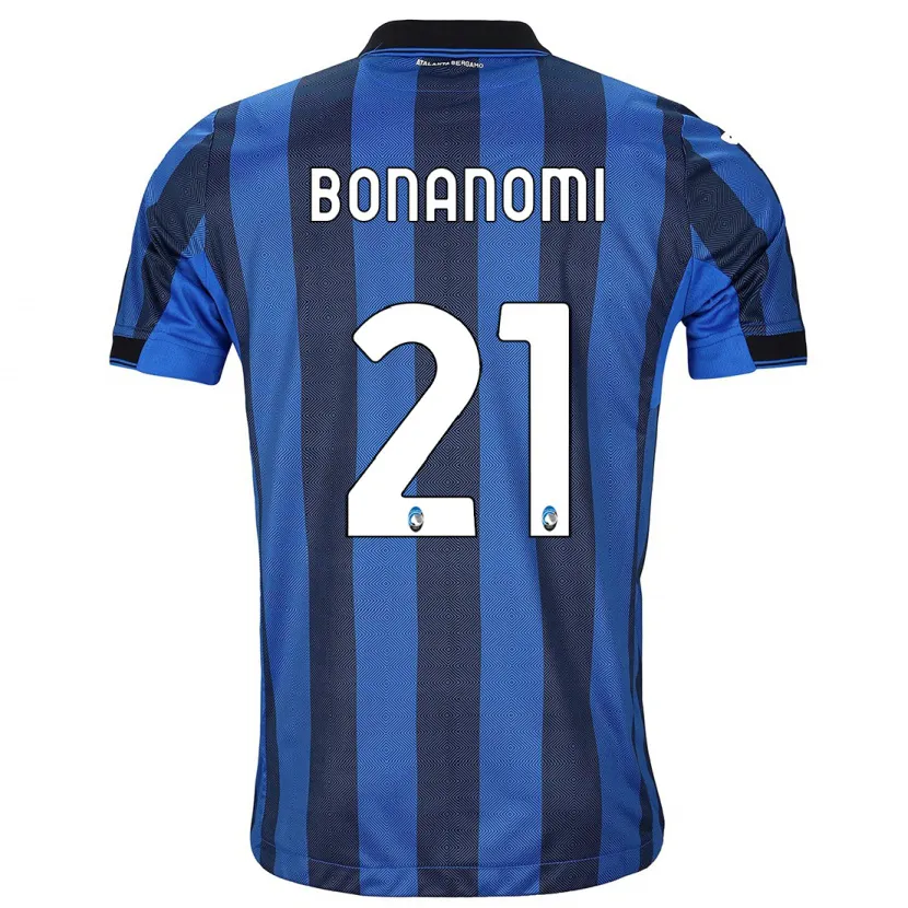 Danxen Niño Camiseta Andrea Bonanomi #21 Azul Negro 1ª Equipación 2023/24 La Camisa