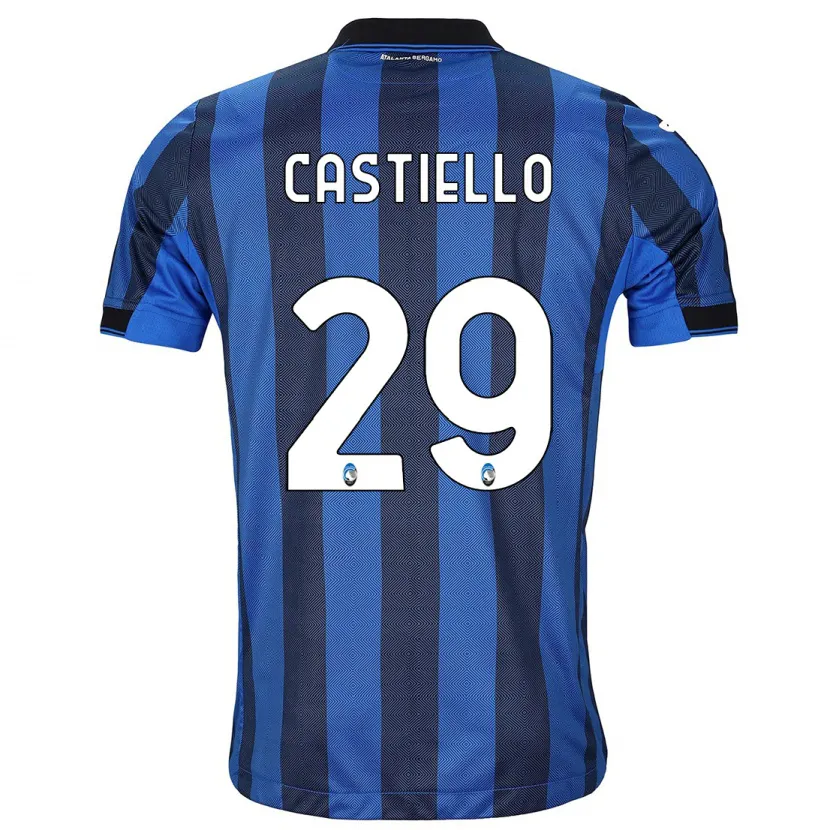 Danxen Niño Camiseta Alex Castiello #29 Azul Negro 1ª Equipación 2023/24 La Camisa