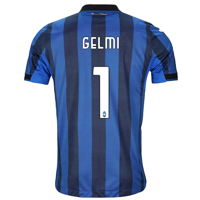 Danxen Niño Camiseta Ludovico Gelmi #1 Azul Negro 1ª Equipación 2023/24 La Camisa