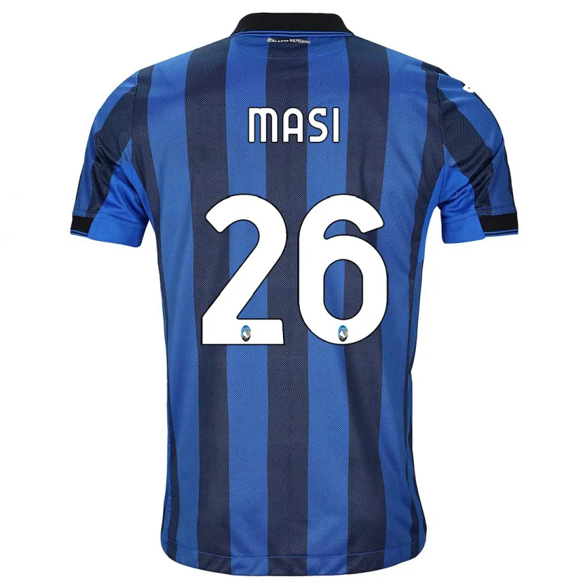 Danxen Niño Camiseta Alberto Masi #26 Azul Negro 1ª Equipación 2023/24 La Camisa