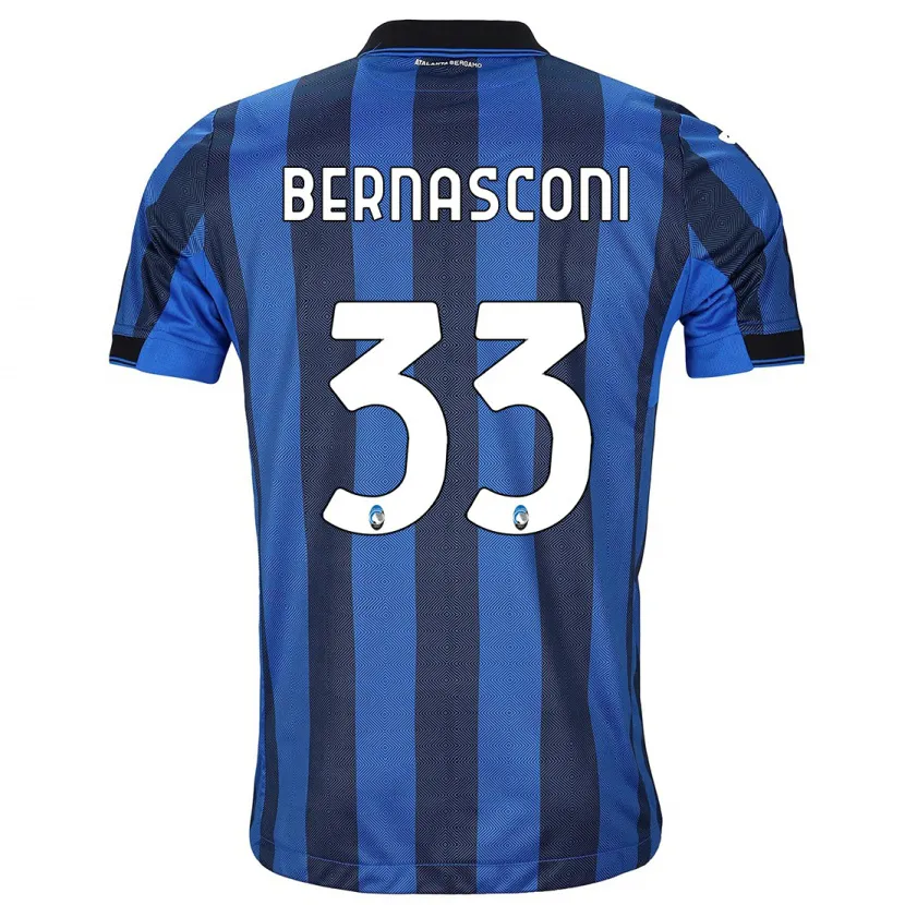 Danxen Niño Camiseta Lorenzo Bernasconi #33 Azul Negro 1ª Equipación 2023/24 La Camisa