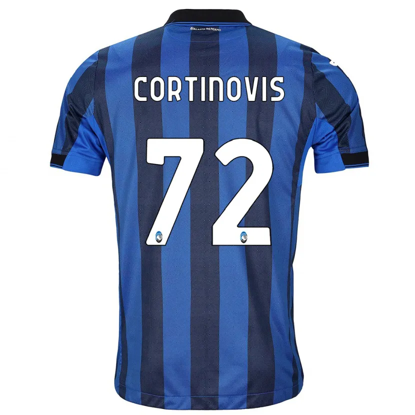 Danxen Niño Camiseta Alessandro Cortinovis #72 Azul Negro 1ª Equipación 2023/24 La Camisa