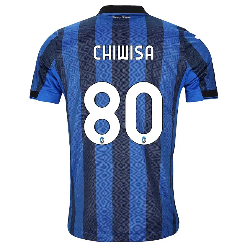 Danxen Niño Camiseta Mannah Chiwisa #80 Azul Negro 1ª Equipación 2023/24 La Camisa