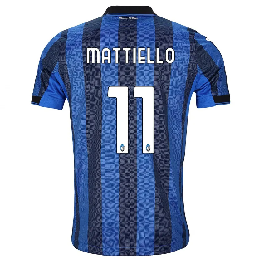 Danxen Niño Camiseta Federico Mattiello #11 Azul Negro 1ª Equipación 2023/24 La Camisa