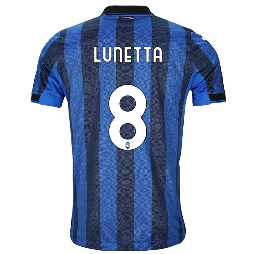 Danxen Niño Camiseta Gabriel Lunetta #8 Azul Negro 1ª Equipación 2023/24 La Camisa