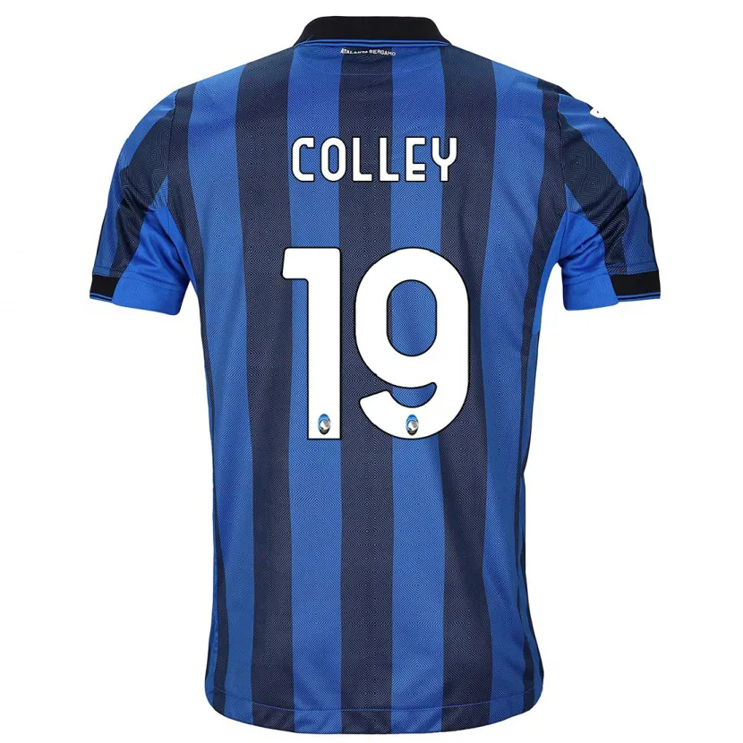 Danxen Niño Camiseta Ebrima Colley #19 Azul Negro 1ª Equipación 2023/24 La Camisa