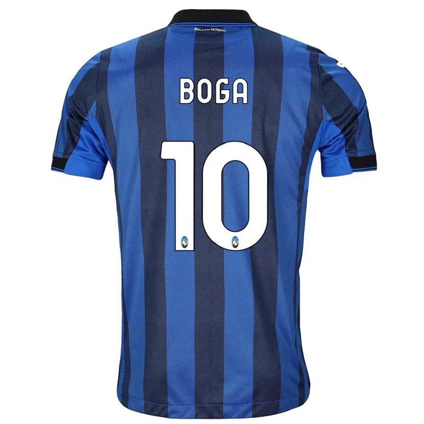 Danxen Niño Camiseta Jeremie Boga #10 Azul Negro 1ª Equipación 2023/24 La Camisa