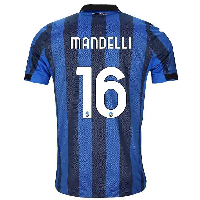 Danxen Niño Camiseta Giulia Mandelli #16 Azul Negro 1ª Equipación 2023/24 La Camisa