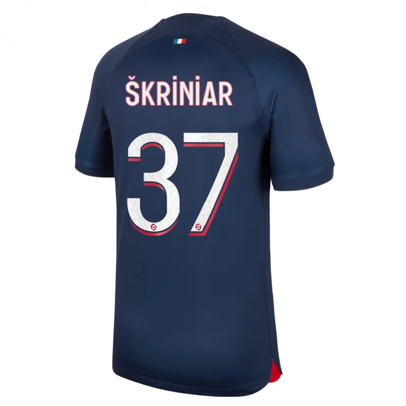 Danxen Niño Camiseta Milan Skriniar #37 Azul Rojo 1ª Equipación 2023/24 La Camisa