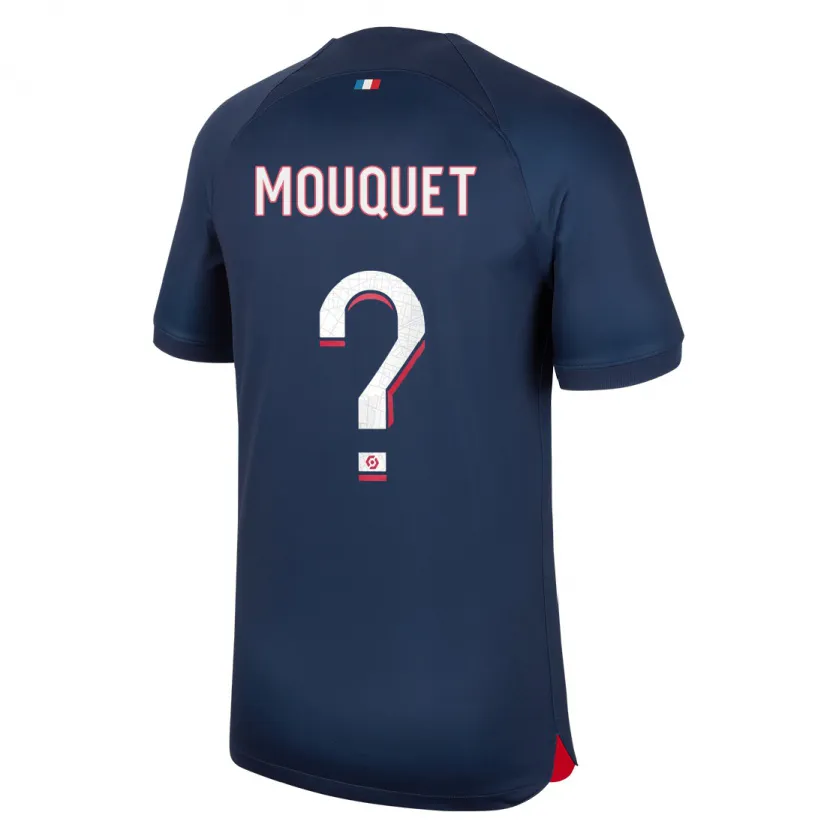 Danxen Niño Camiseta Louis Mouquet #0 Azul Rojo 1ª Equipación 2023/24 La Camisa