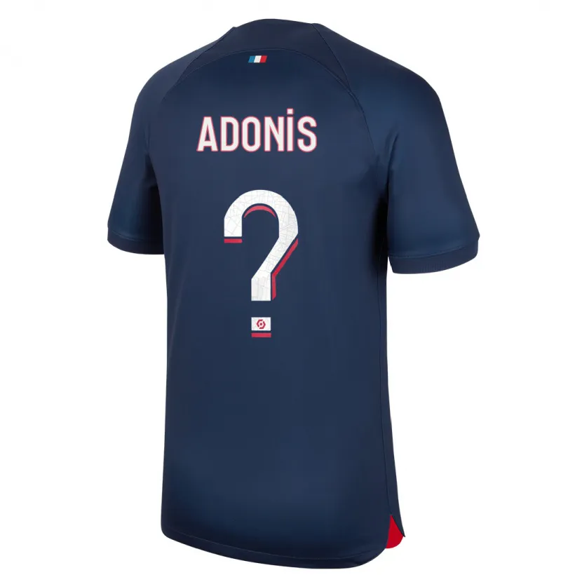 Danxen Niño Camiseta Erwan Adonis #0 Azul Rojo 1ª Equipación 2023/24 La Camisa