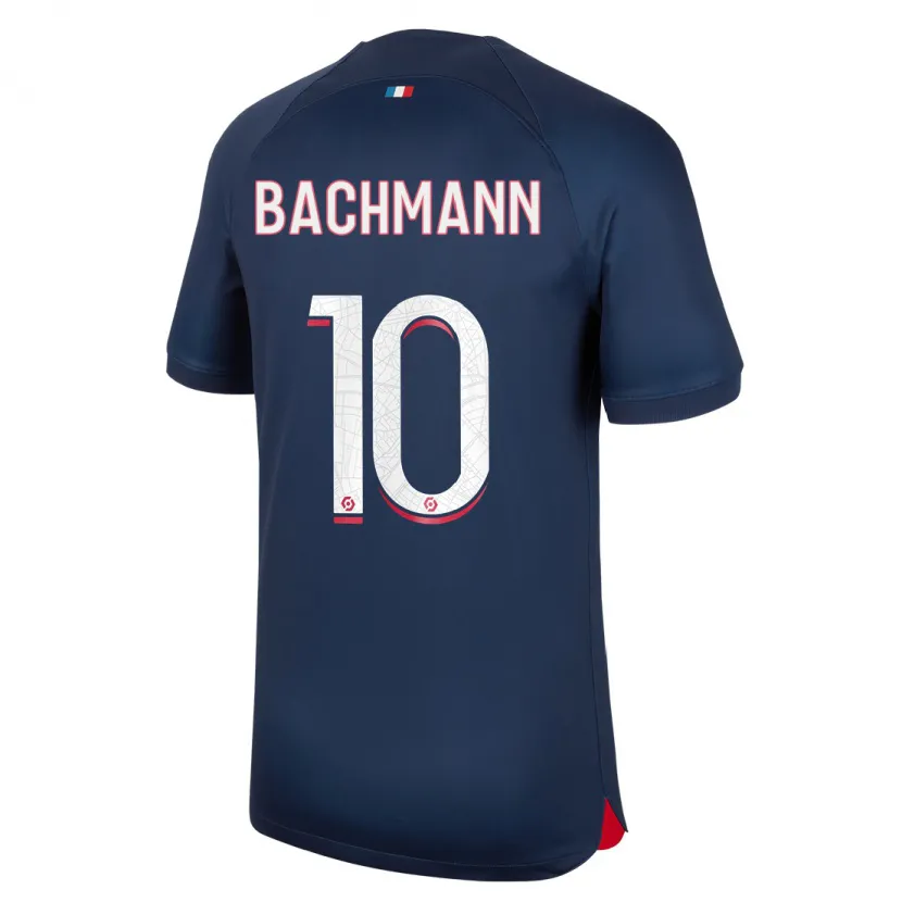 Danxen Niño Camiseta Ramona Bachmann #10 Azul Rojo 1ª Equipación 2023/24 La Camisa