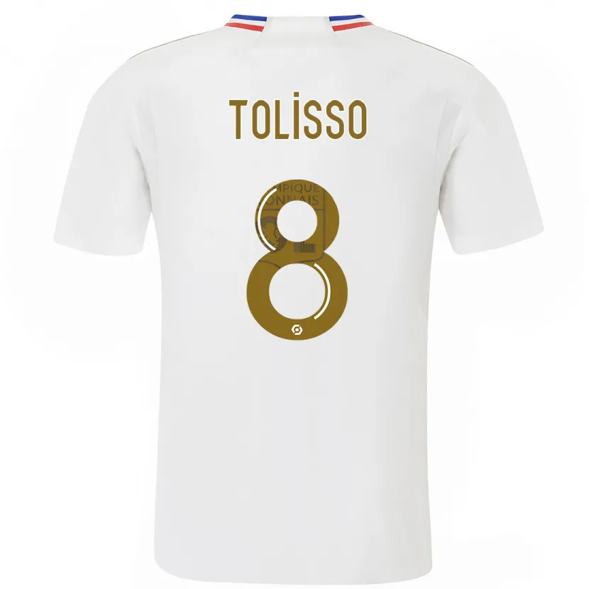 Danxen Niño Camiseta Corentin Tolisso #8 Blanco 1ª Equipación 2023/24 La Camisa