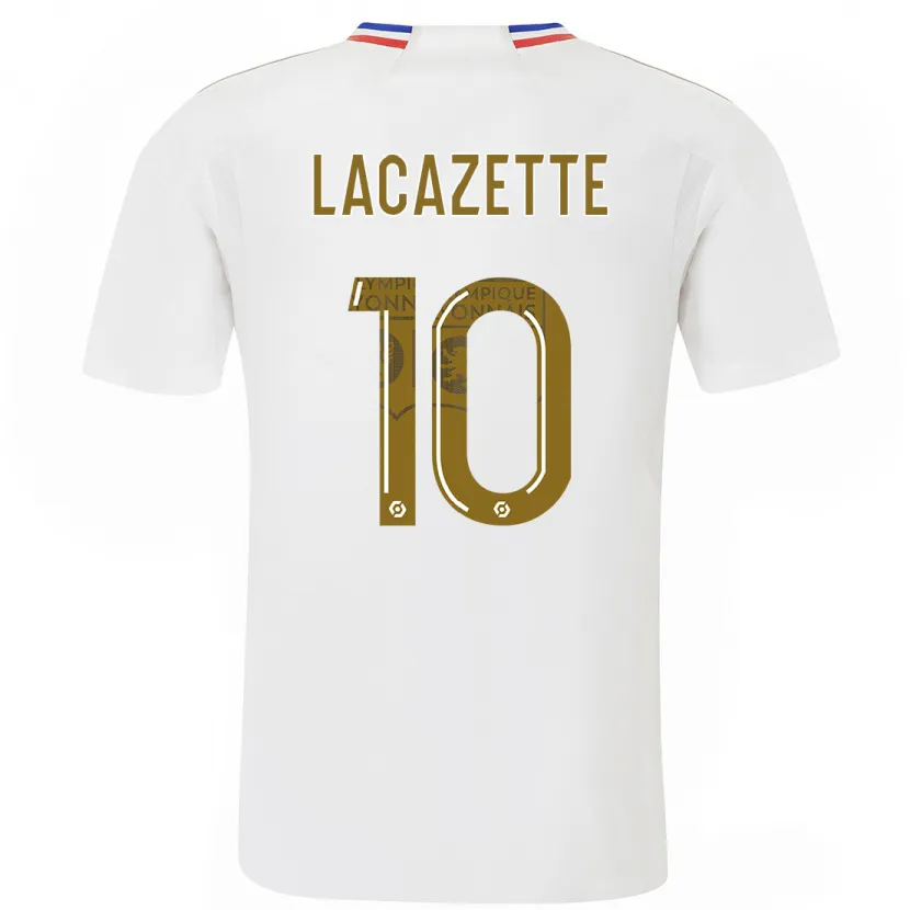 Danxen Niño Camiseta Alexandre Lacazette #10 Blanco 1ª Equipación 2023/24 La Camisa