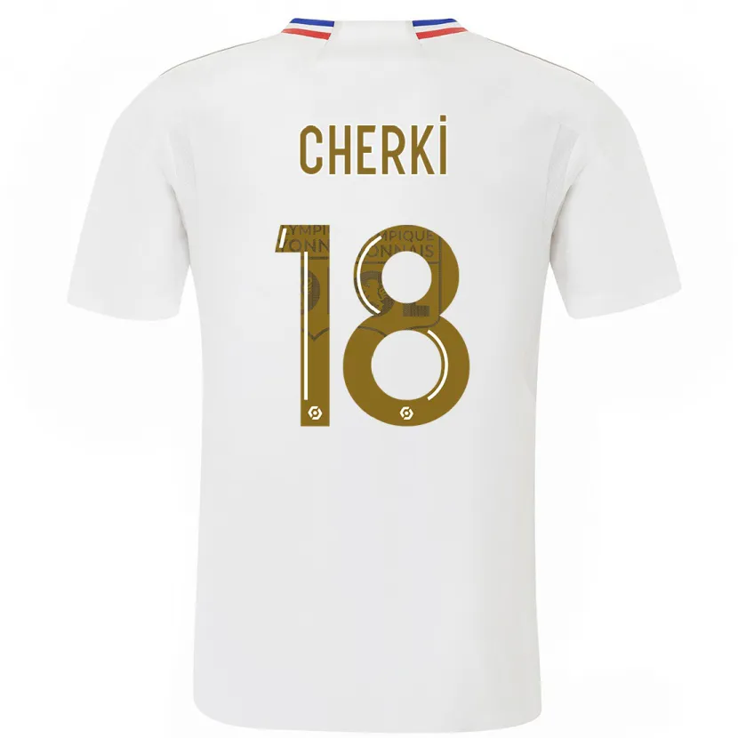 Danxen Niño Camiseta Rayan Cherki #18 Blanco 1ª Equipación 2023/24 La Camisa