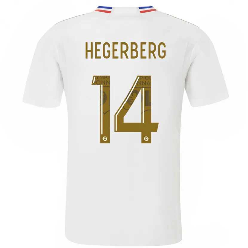 Danxen Niño Camiseta Ada Hegerberg #14 Blanco 1ª Equipación 2023/24 La Camisa